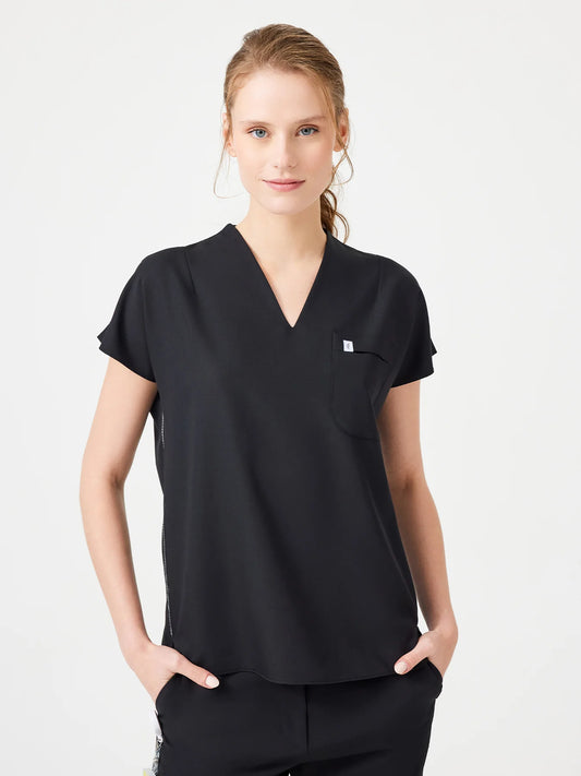 Cosa Fortius® Women's V-Neck Top - Black
