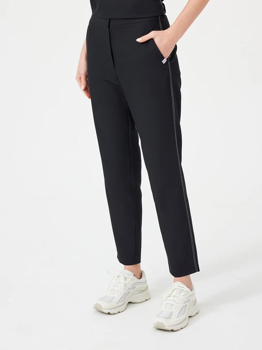 Cosa Fortius® Women's Contrast Stitch Trousers - Black