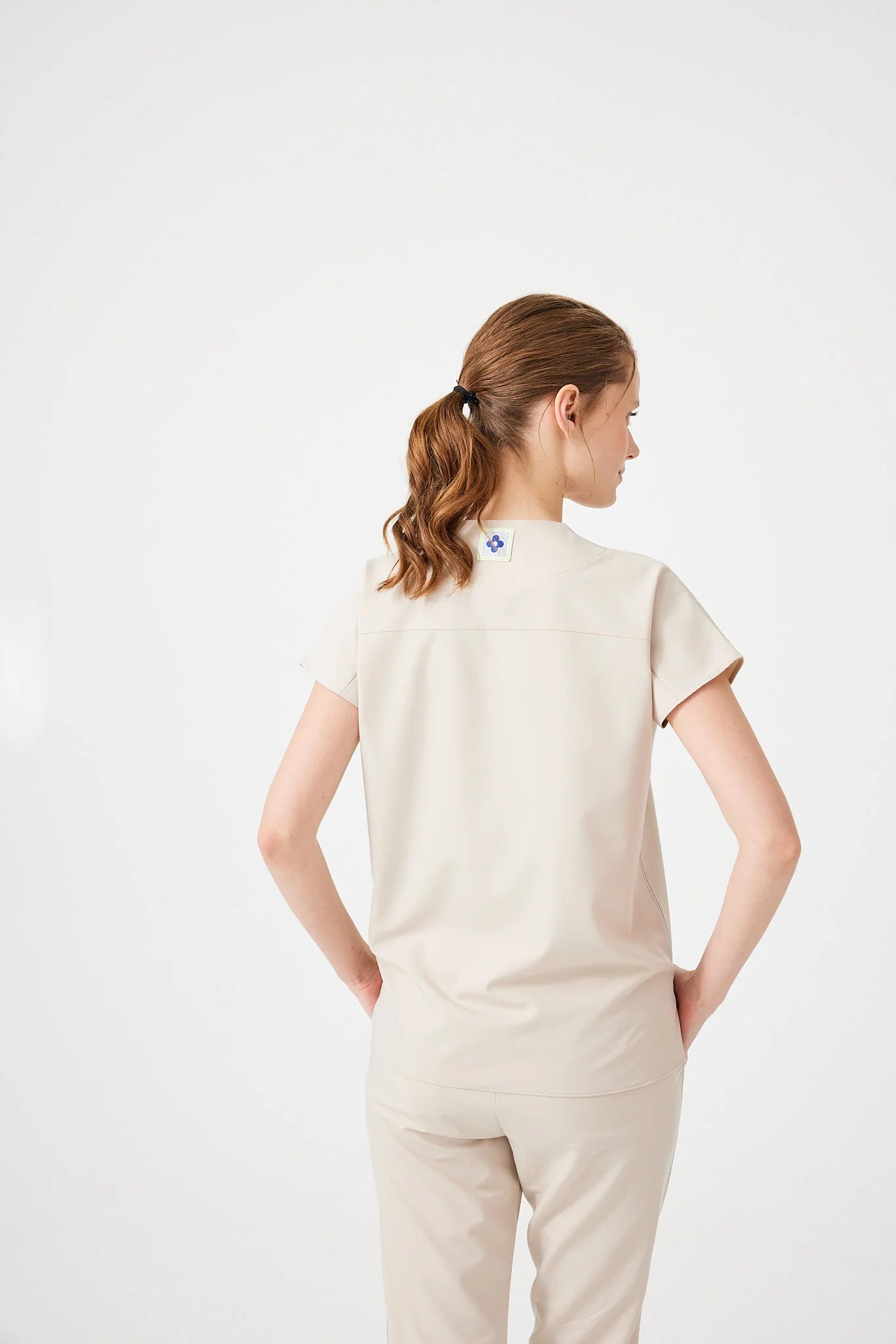 Cosa Fortius® Women's V-Neck Top - Light Beige