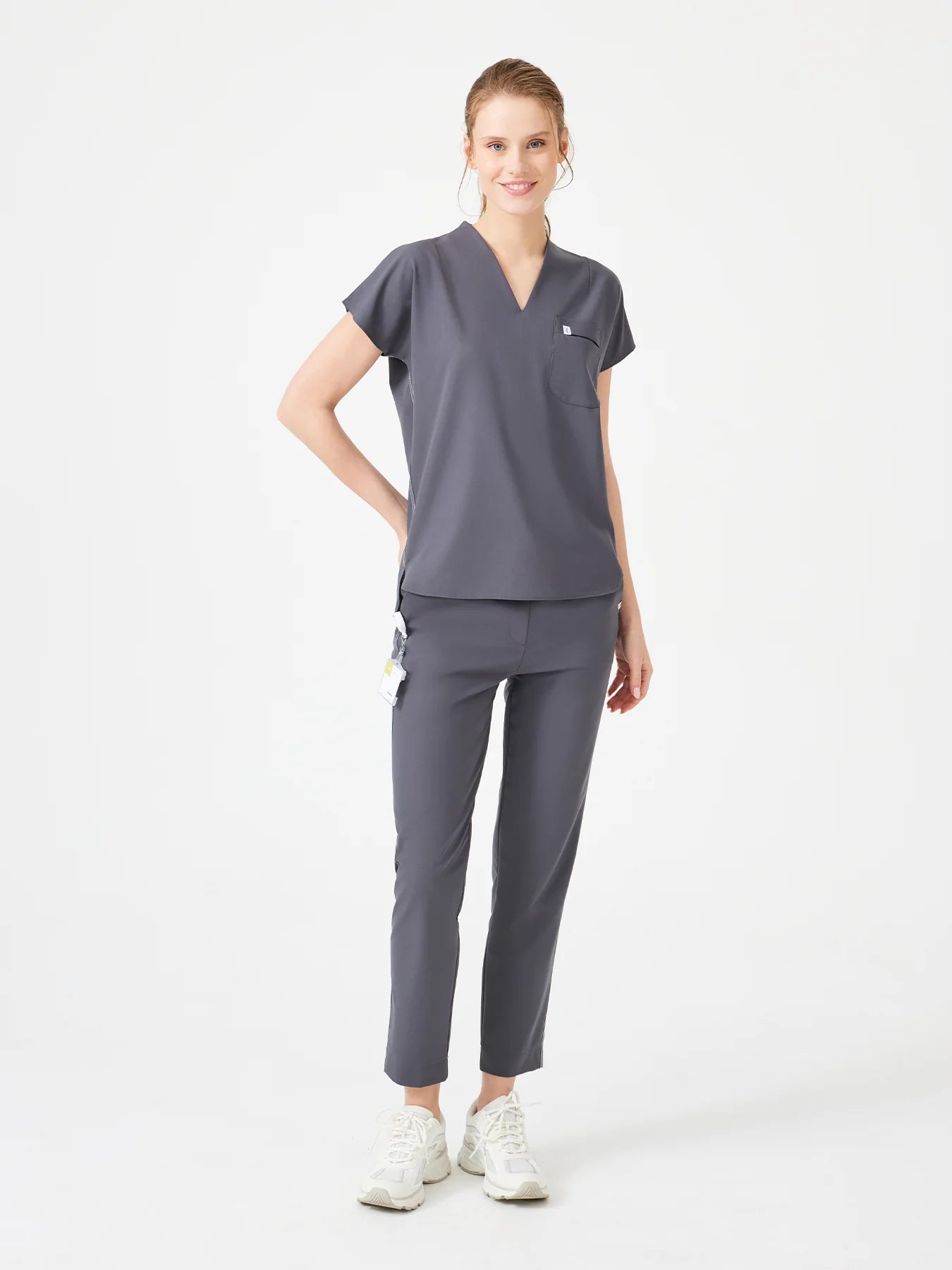 Cosa Fortius® Women's V-Neck Top - Anthracite