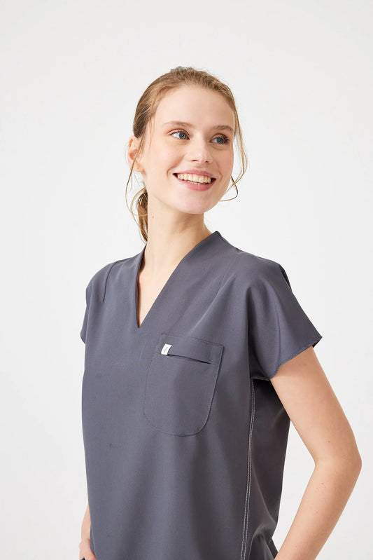 Cosa Fortius® Women's V-Neck Top - Anthracite