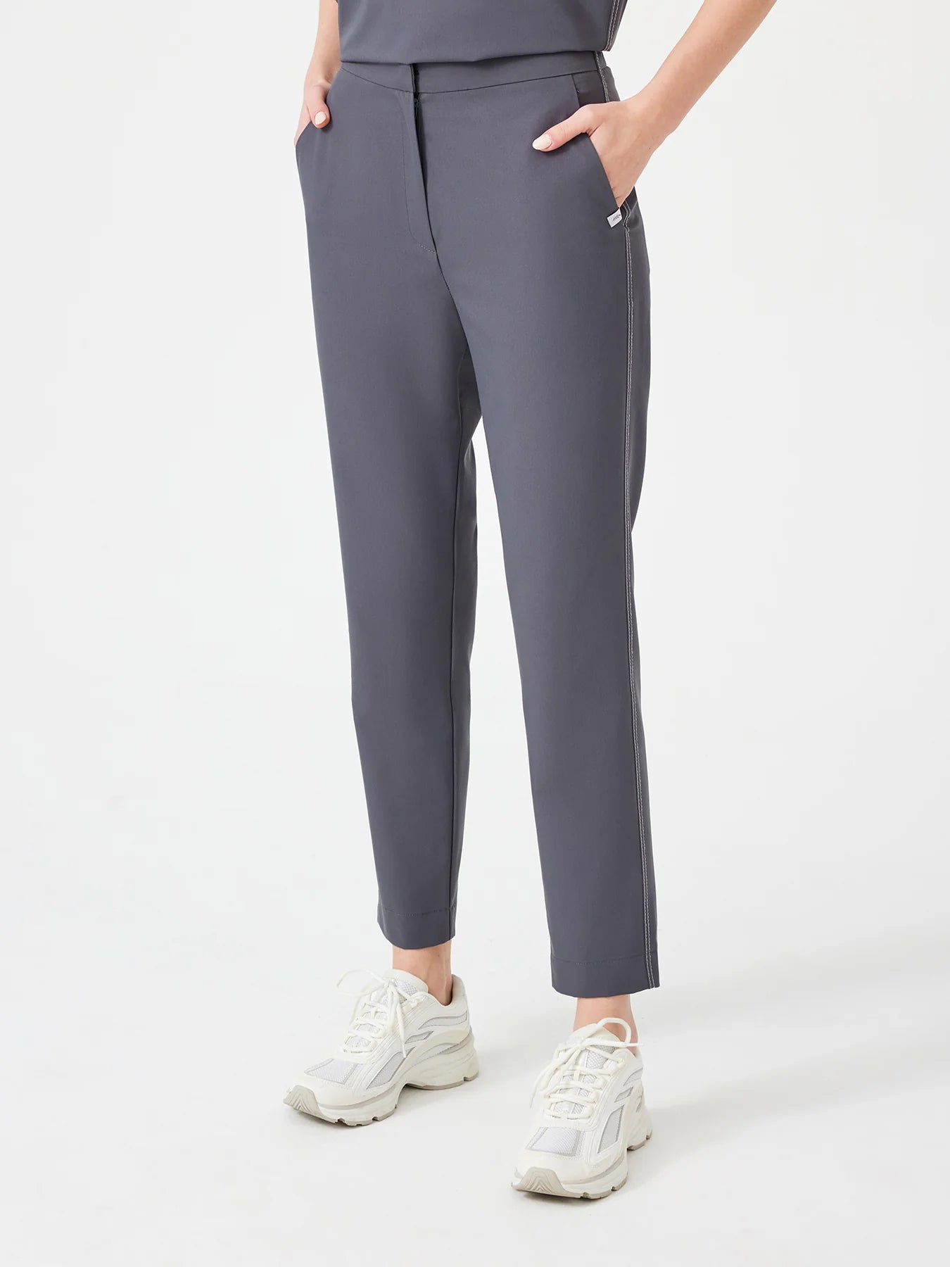 Cosa Fortius® Women's Contrast Stitch Trousers - Anthracite