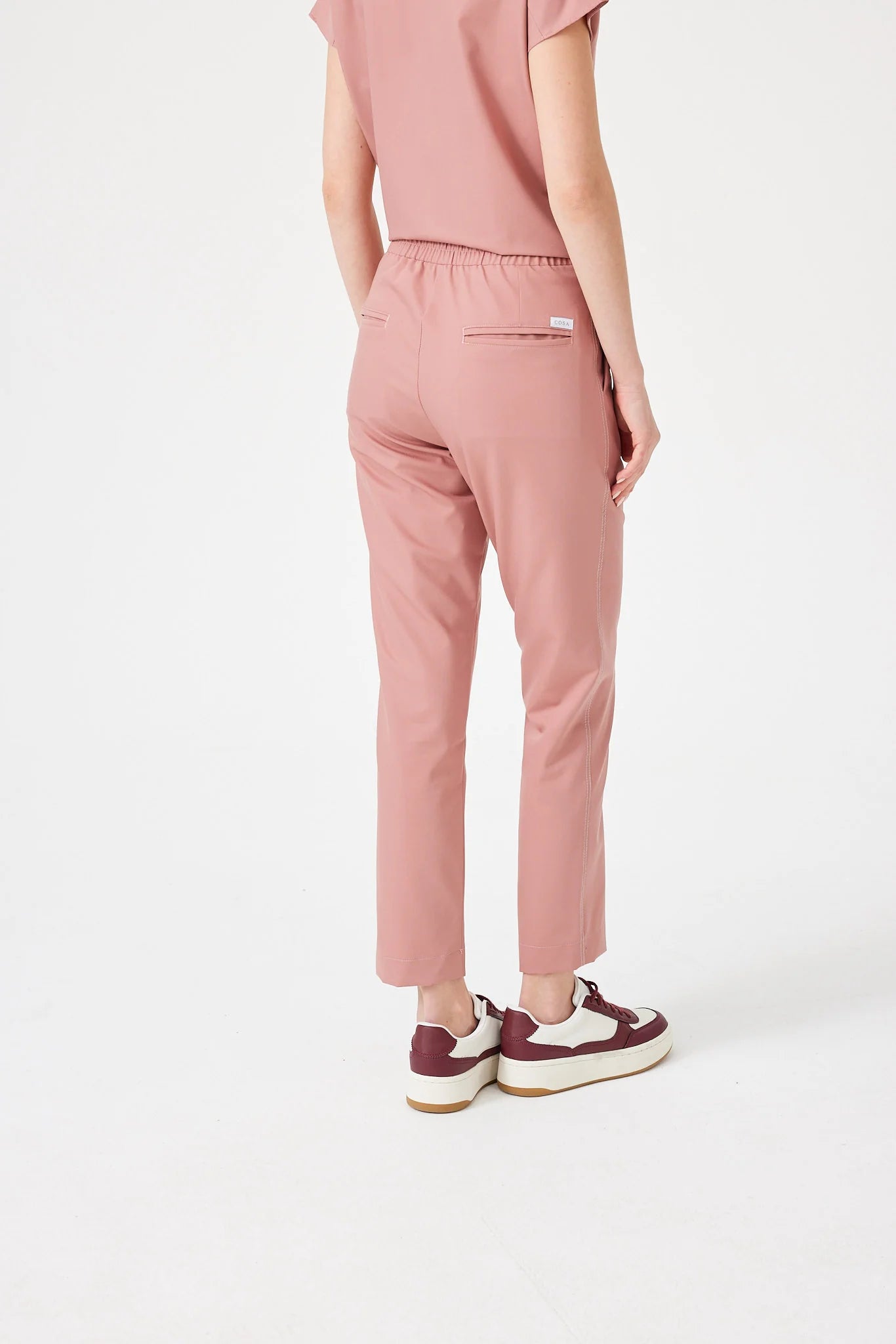 Cosa Fortius® Women's Contrast Stitch Trousers - Powder Pink