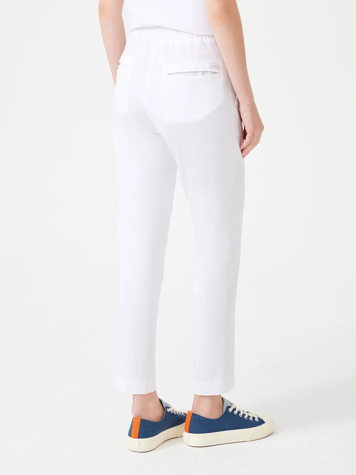 Cosa Fortius® Women's Contrast Stitch Trousers - White