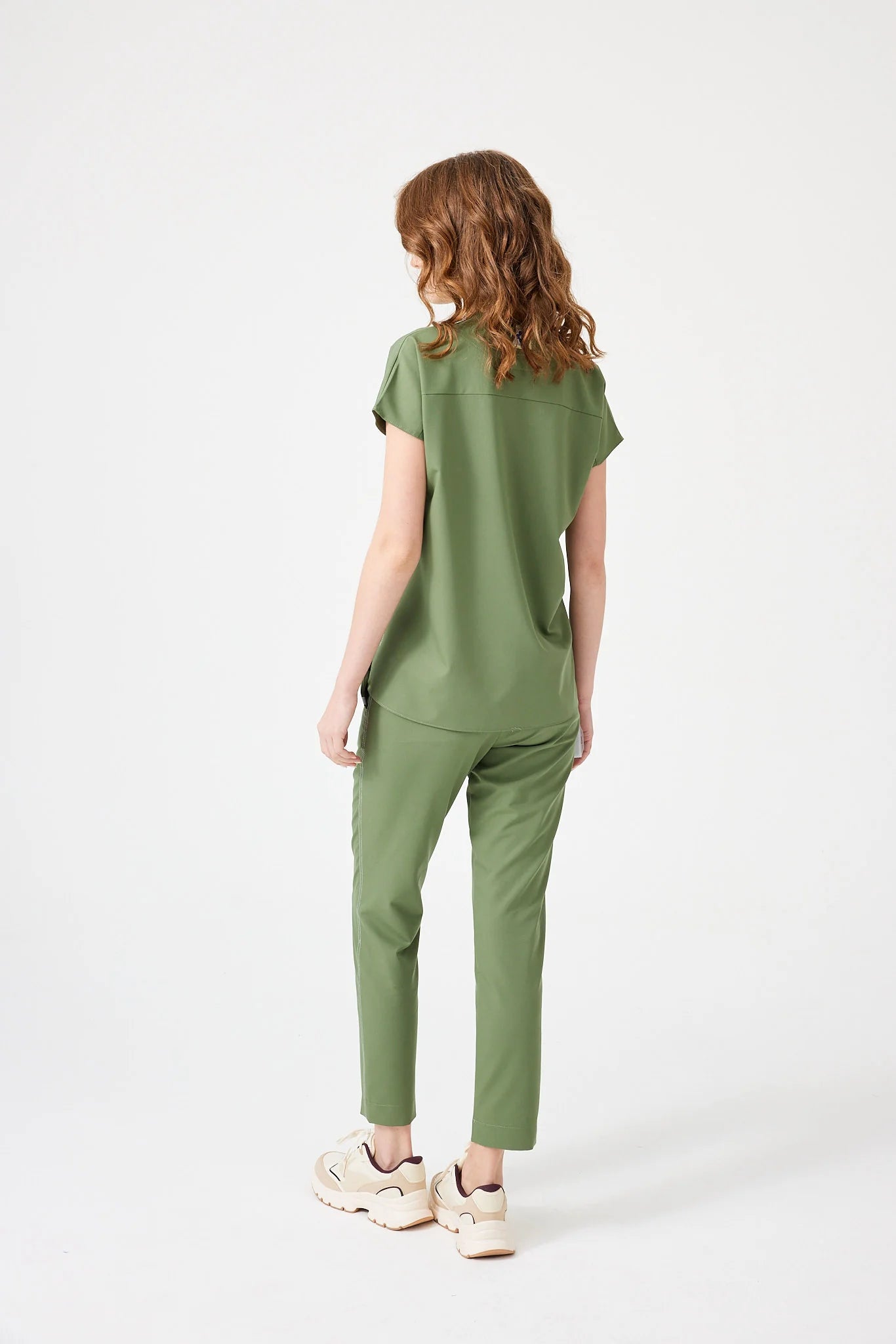 Cosa Fortius® Women's Contrast Stitch Trousers - Light Green