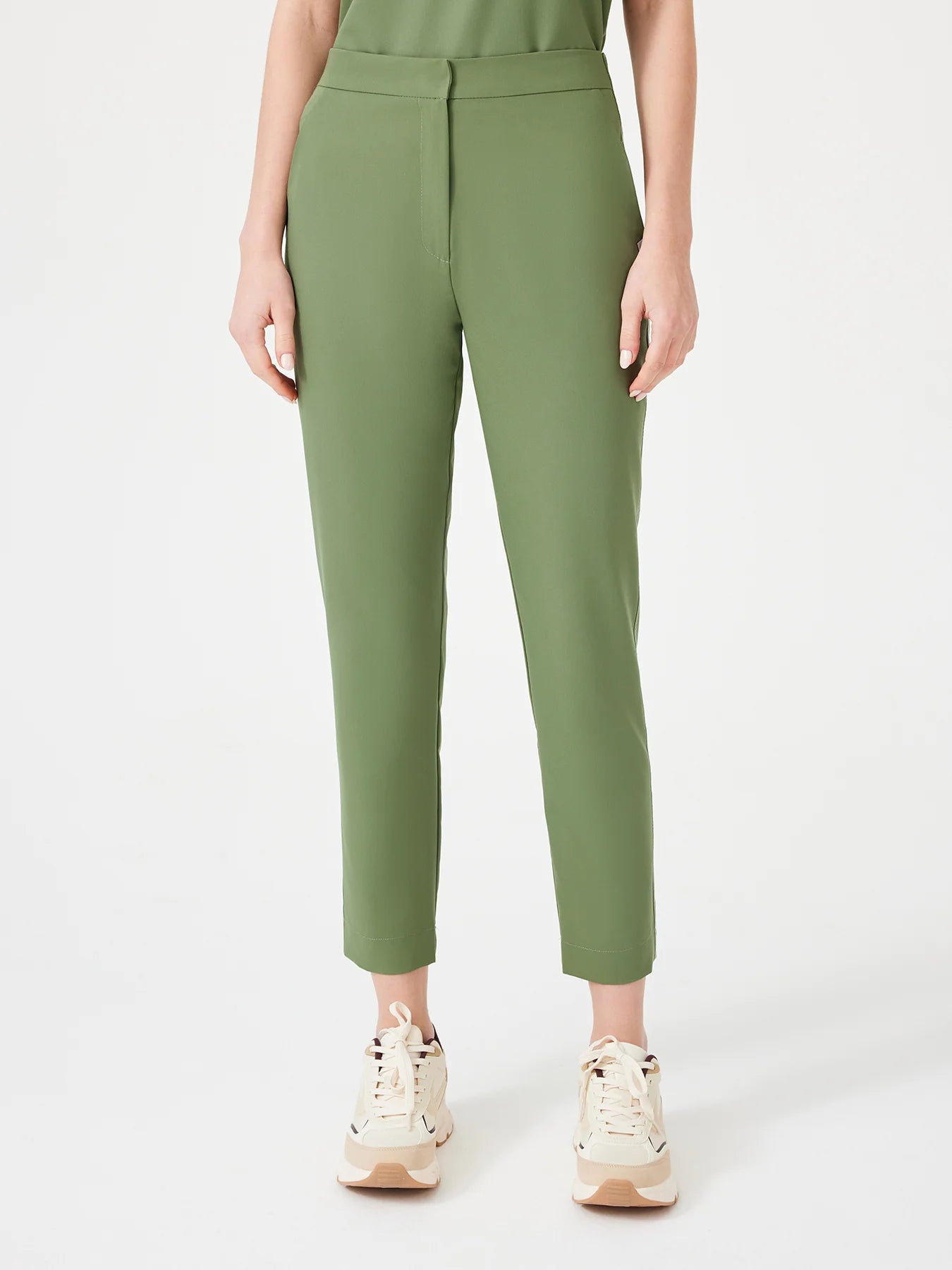 Cosa Fortius® Women's Contrast Stitch Trousers - Light Green
