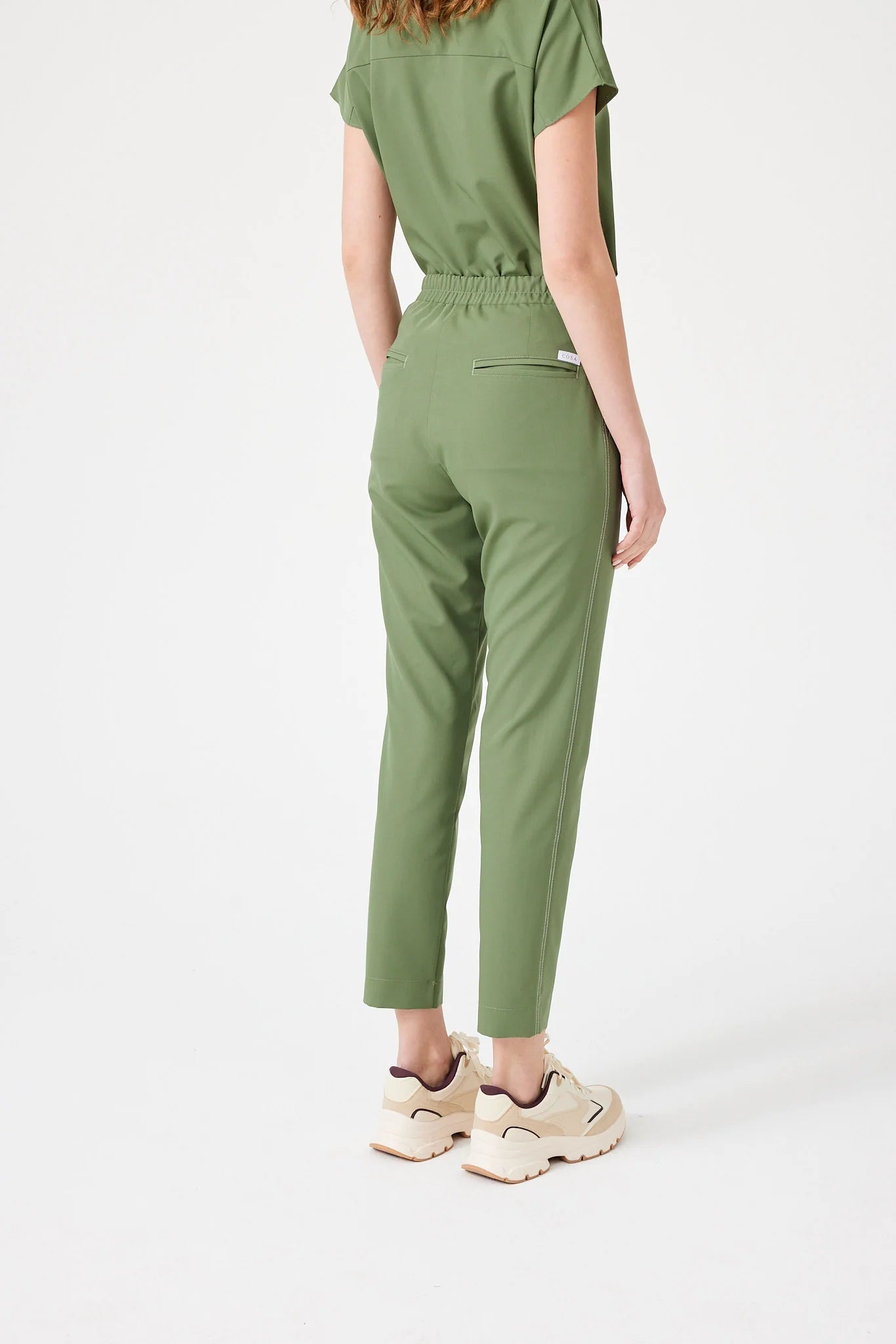Cosa Fortius® Women's Contrast Stitch Trousers - Light Green
