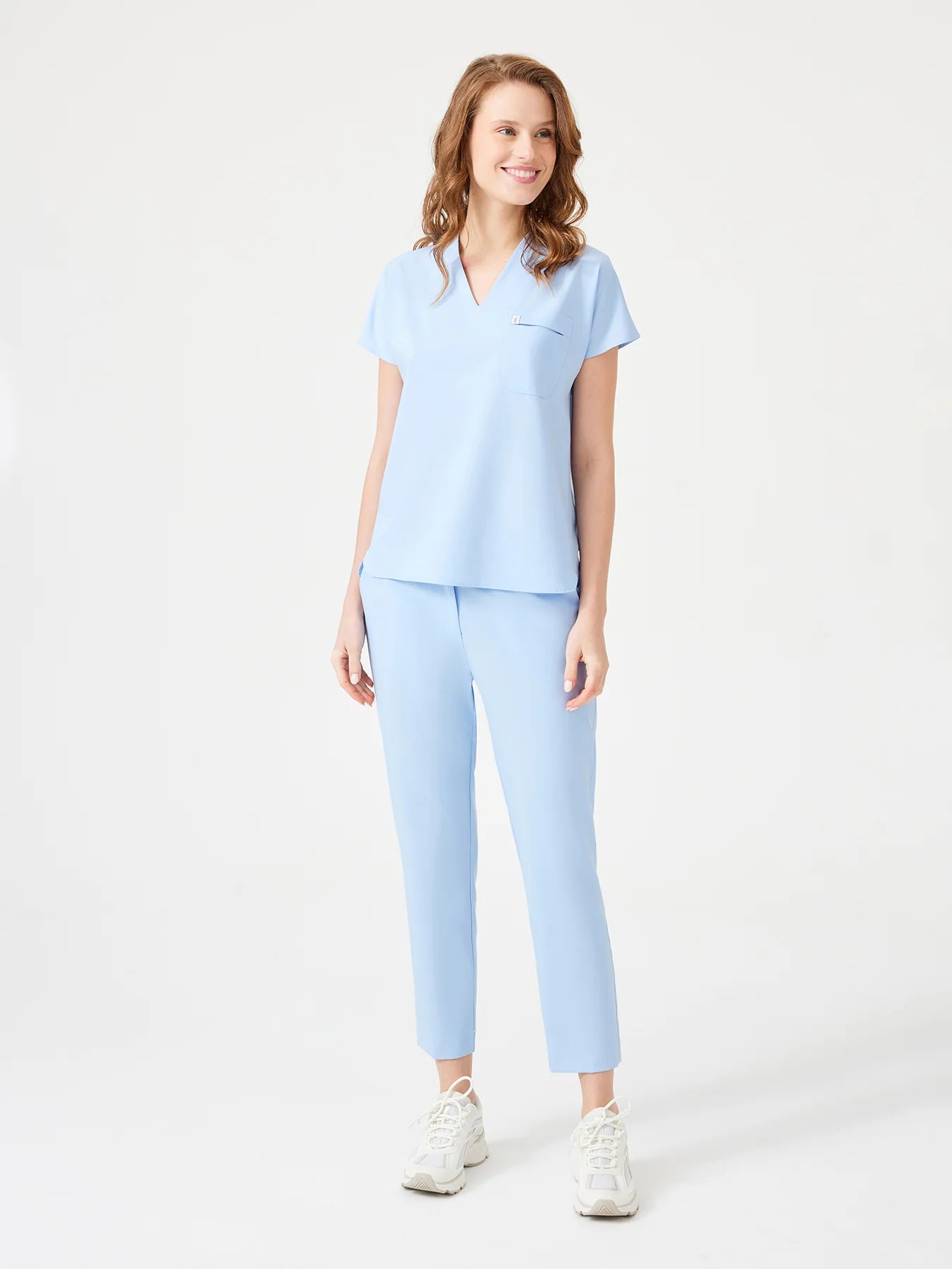 Cosa Fortius® Women's V-Neck Top - Ice Blue