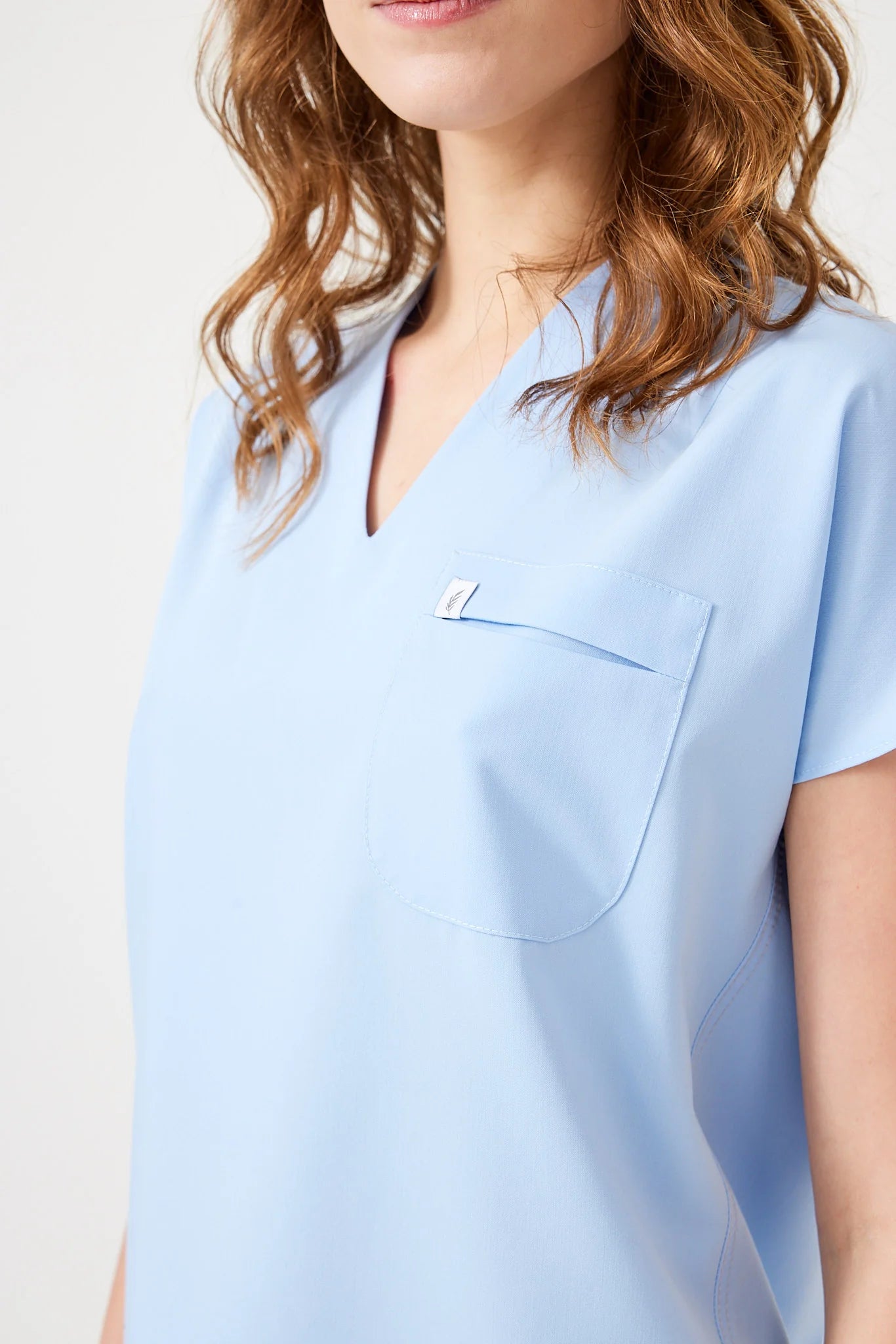 Cosa Fortius® Women's V-Neck Top - Ice Blue