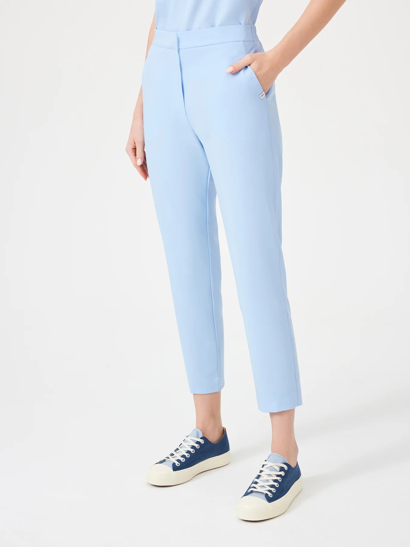 Cosa Fortius® Women's Contrast Stitch Trousers - Ice Blue