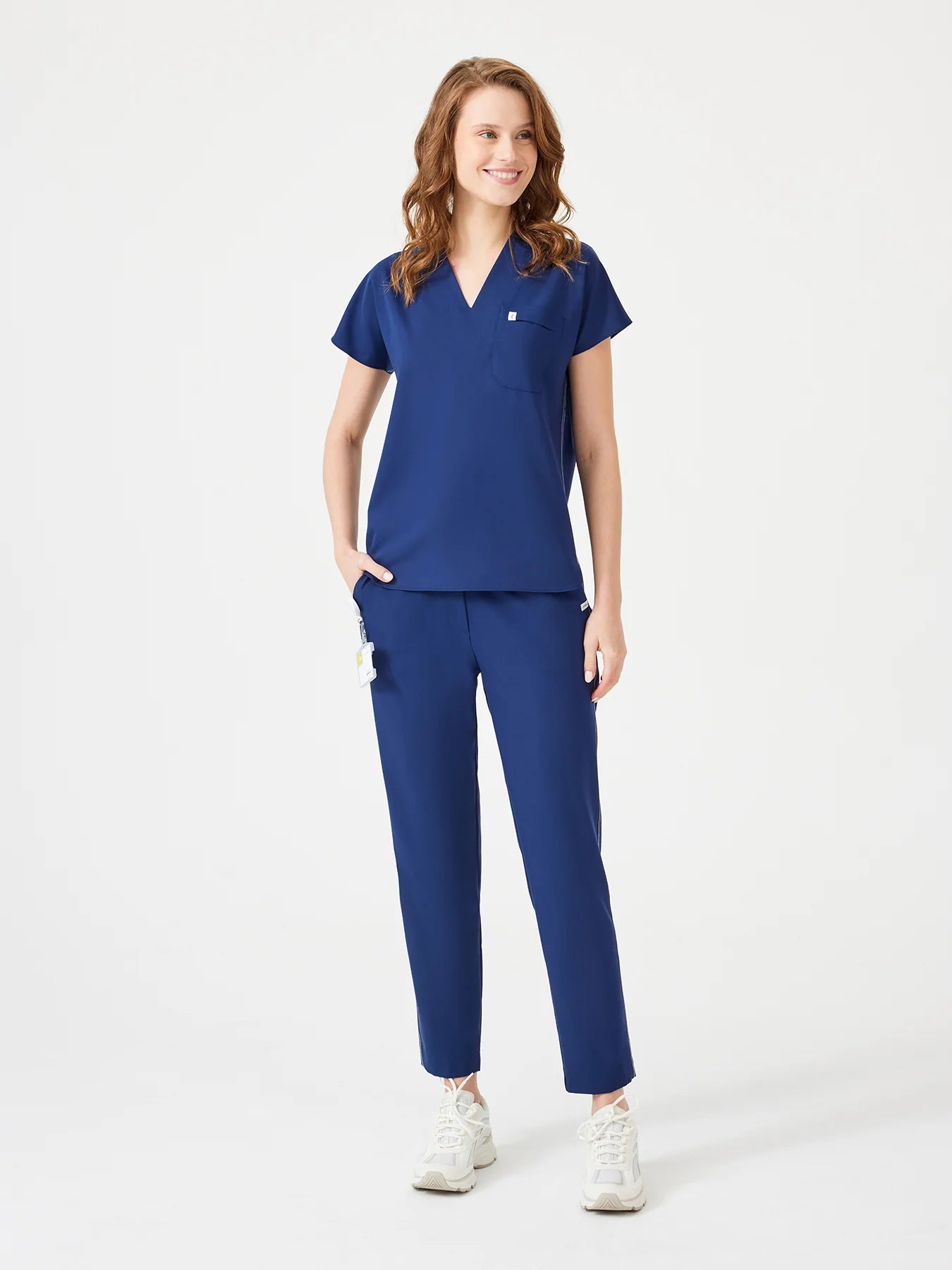 Cosa Fortius® Women's V-Neck Top - Light Navy