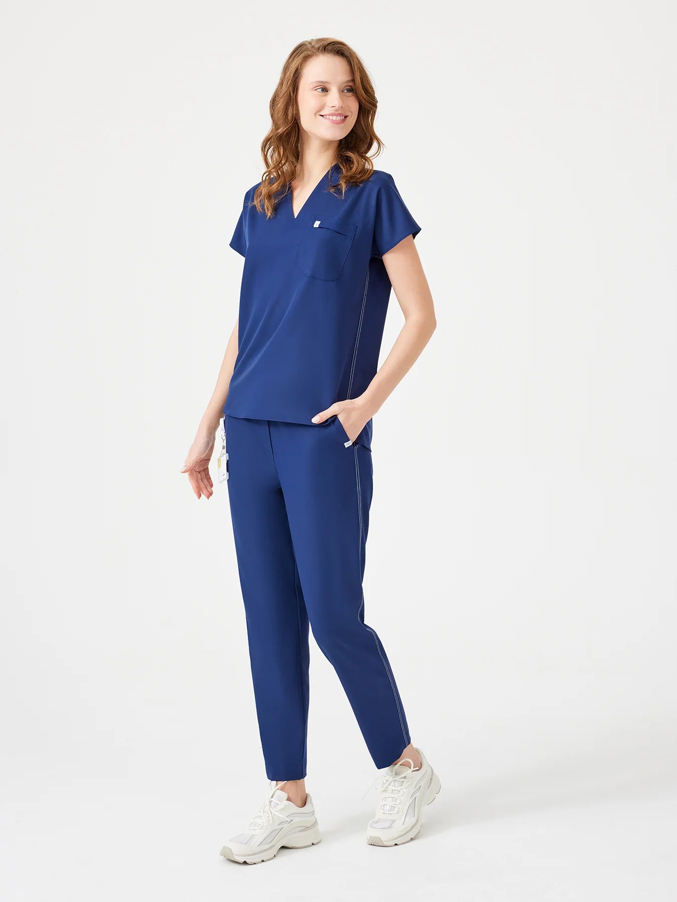 Cosa Fortius® Women's V-Neck Top - Light Navy