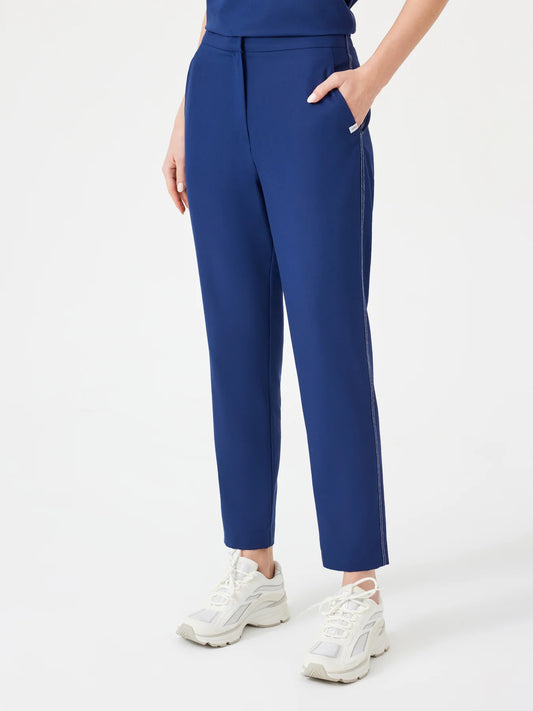 Cosa Fortius® Women's Contrast Stitch Trousers - Light Navy