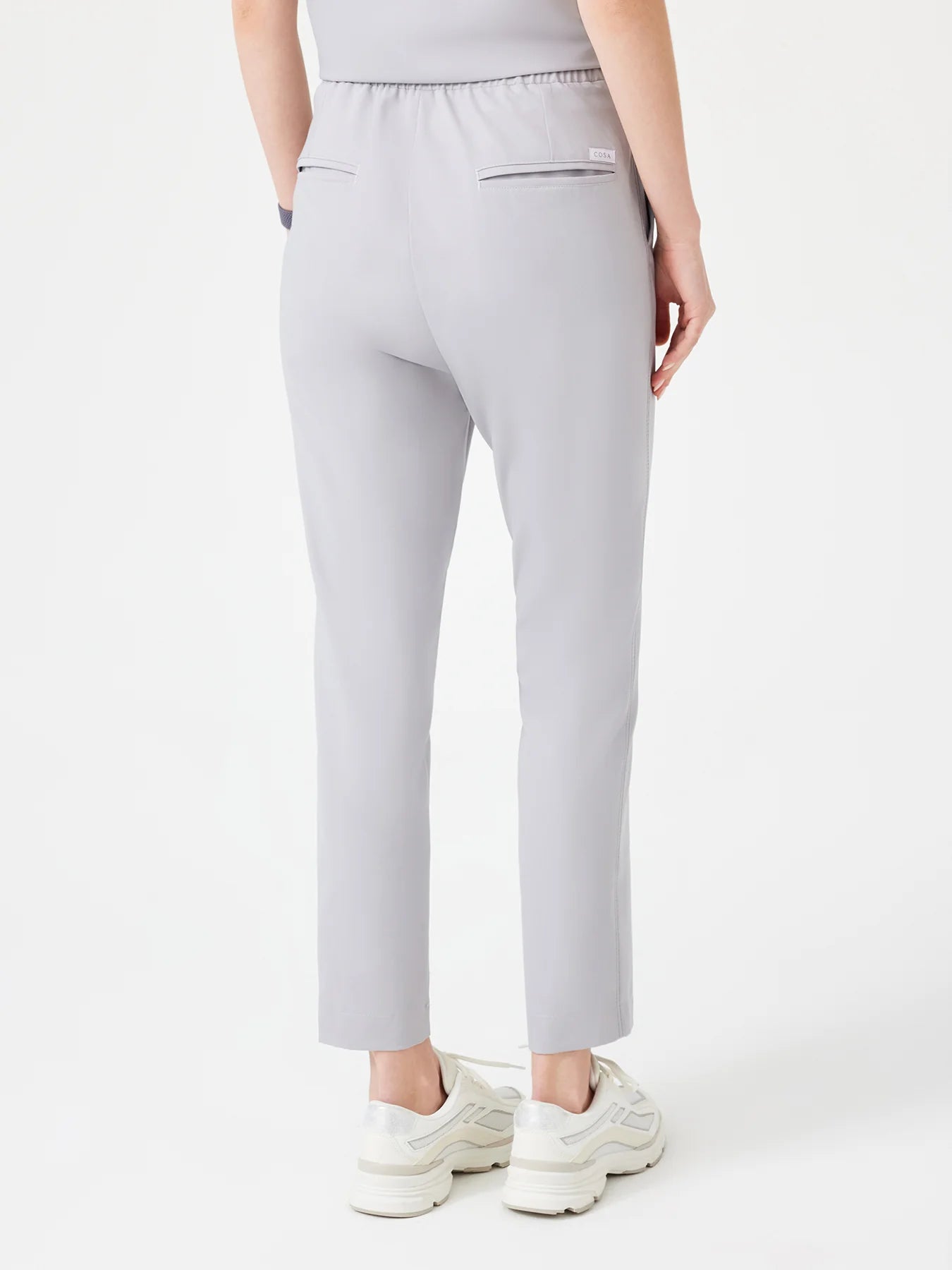 Cosa Fortius® Women's Contrast Stitch Trousers - Light Gray