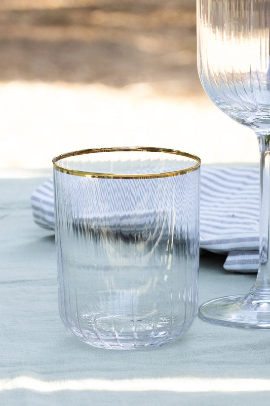 Adore Gold 4 Piece Glass Set 350 Cc