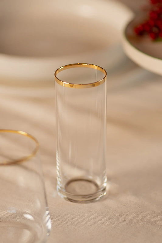 Avantgarde Gold 4 Piece Glass Set 195 Cc