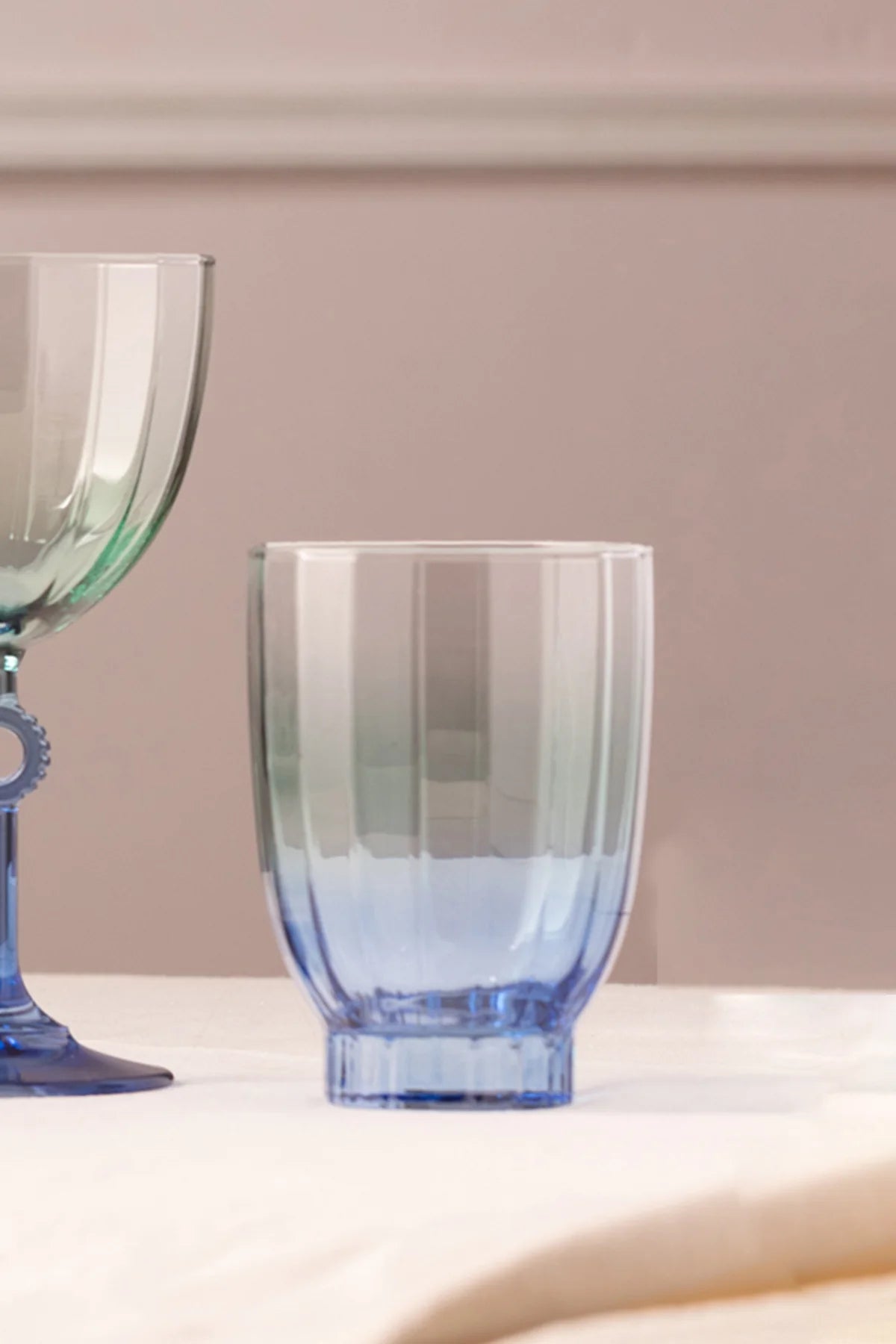 Elite 4 Piece Glass Set Blue 320 cc