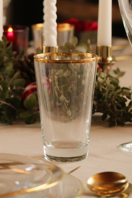 Pure Gold Gilded 4 Piece Glass Set 400 cc