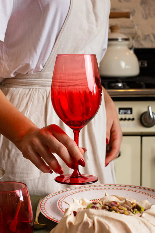 Larc 4 Piece Glass Set 540 Cc - Red