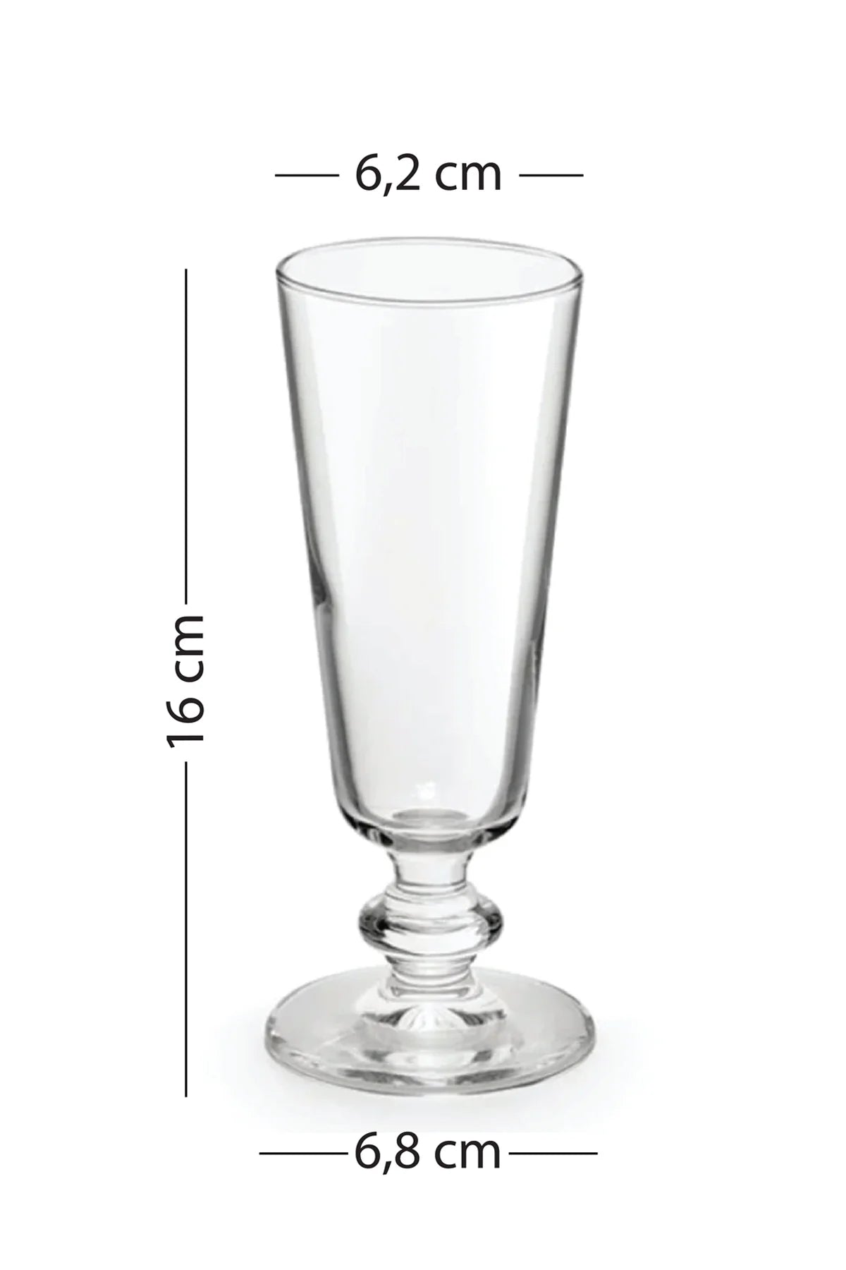 Pure Gold Gilded 4 Piece Coffee Side Glasses 180 Cc