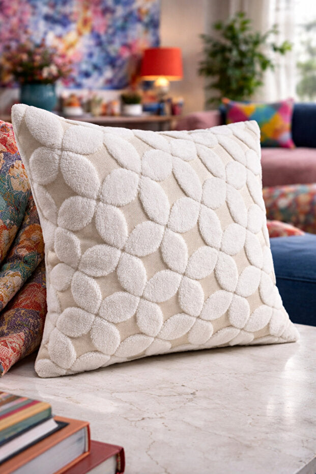 Punch Embroidery Pillow Case