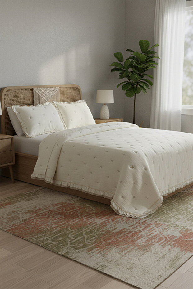 Karven Series Muslin Cotton Double Bedspread