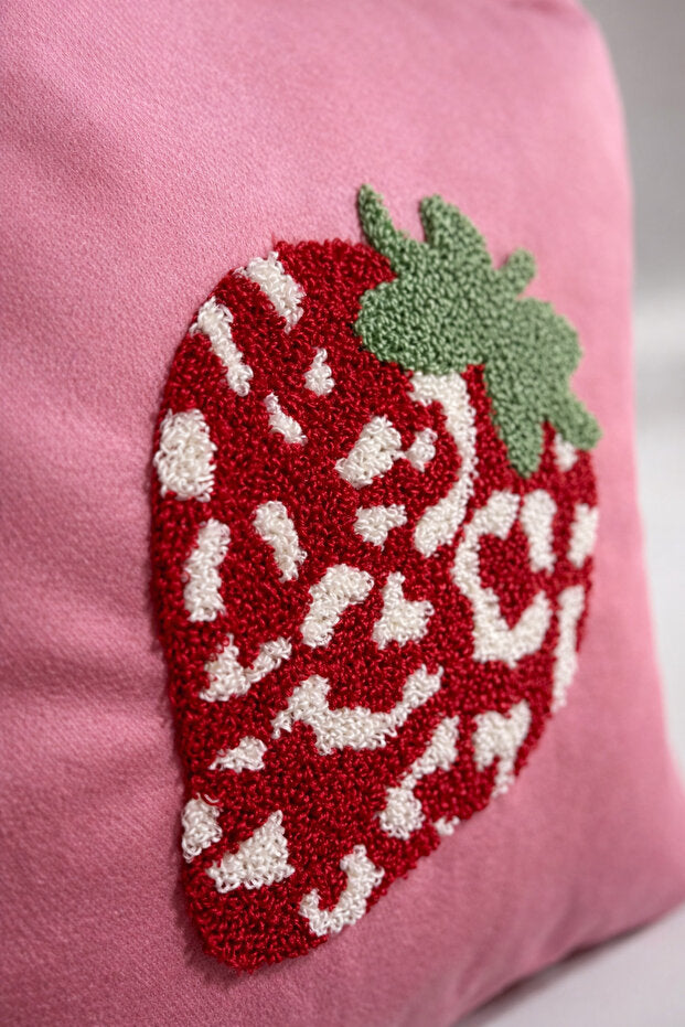 Punch Embroidery Pillow Case