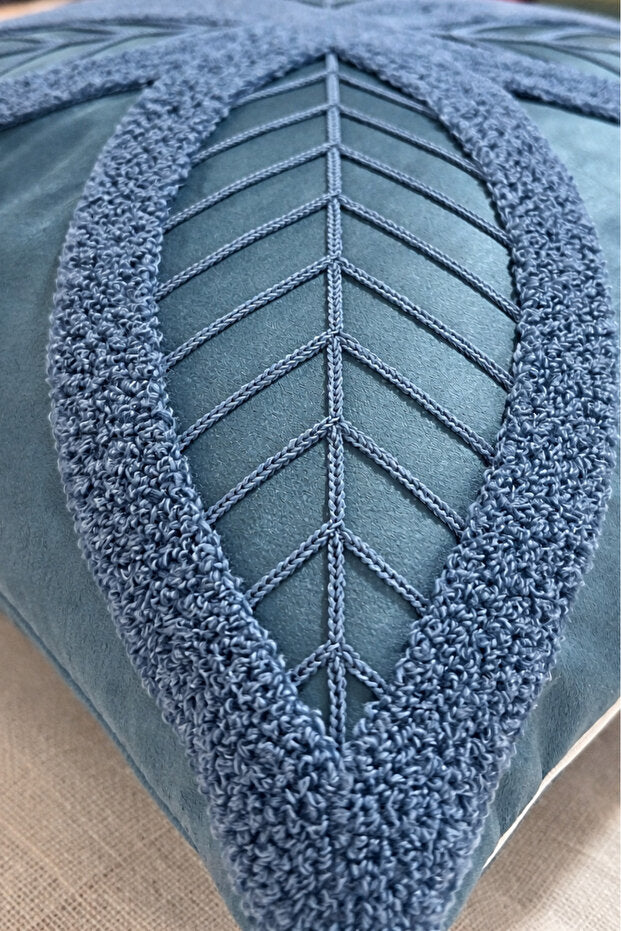 Four Leaves Punch Embroidery Pillow Case