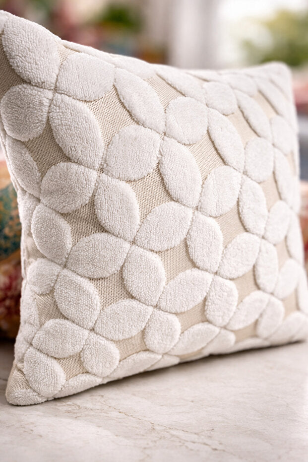 Punch Embroidery Pillow Case