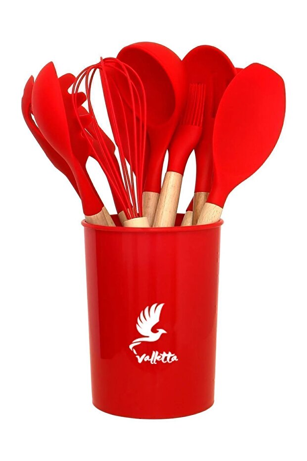 Mikla 33 Piece Silicone Kitchen Set - Red