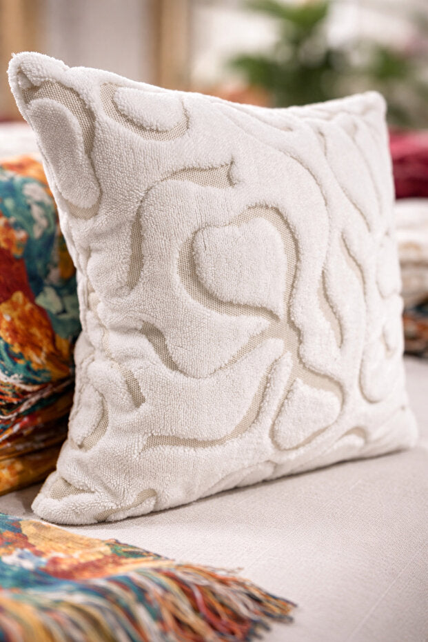 Punch Embroidery Pillow Case