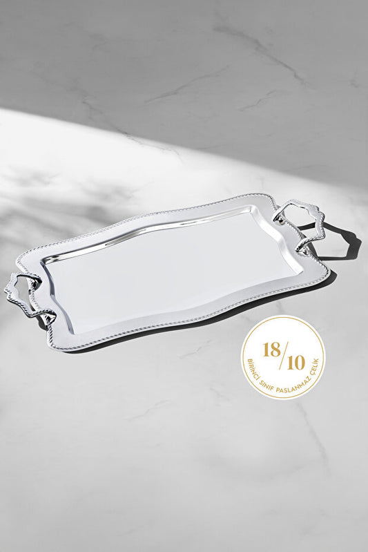 Minimal Chain Silver Tray