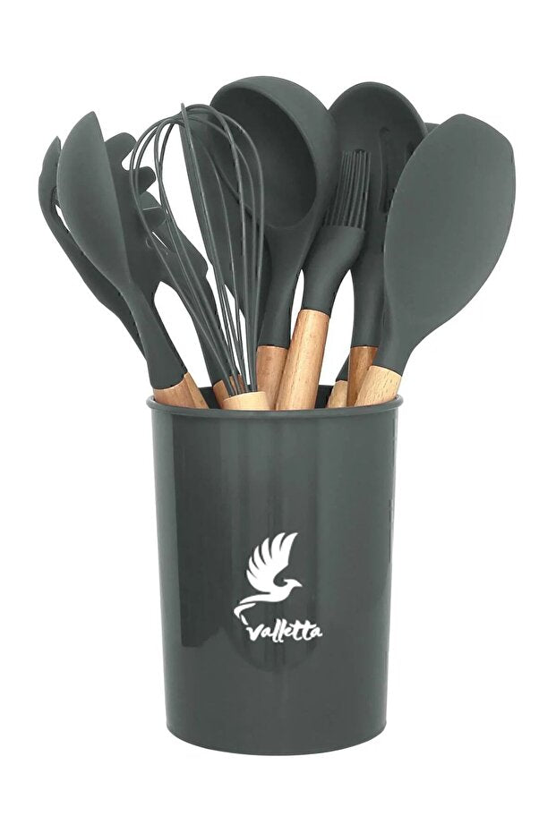 Mikla 33 Piece Silicone Kitchen Set - Gray