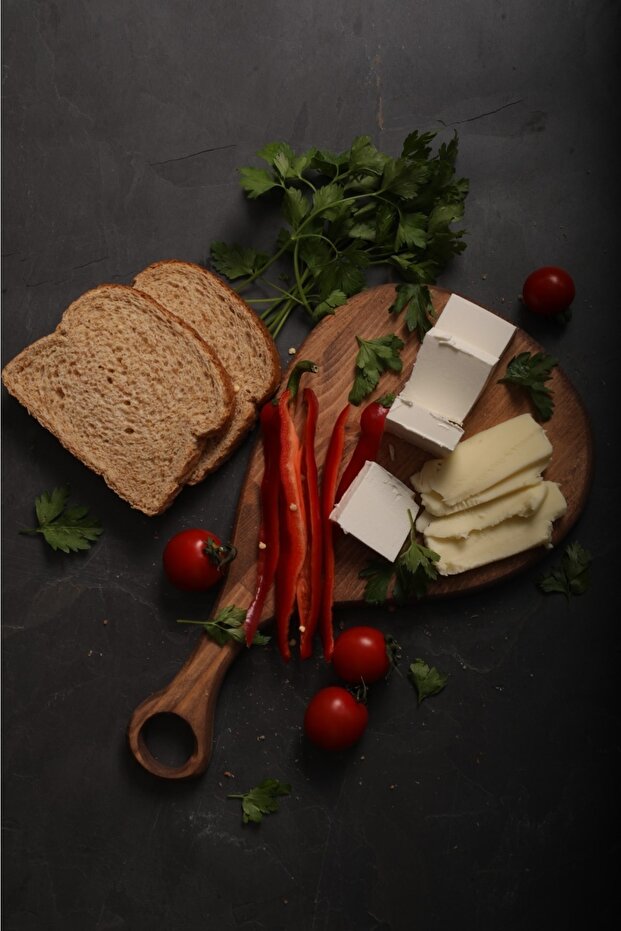 Natural Wood Cutting and Serving Board 2 Pieces