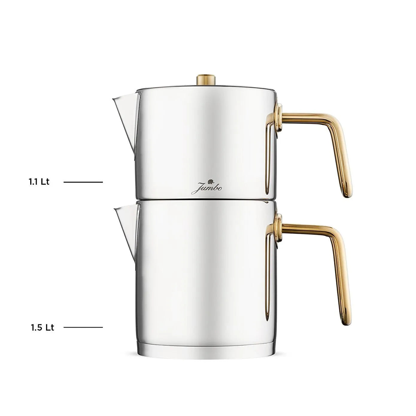 Jumbo Metalix Titanium Gold Induction Based Midi Tea Kettle