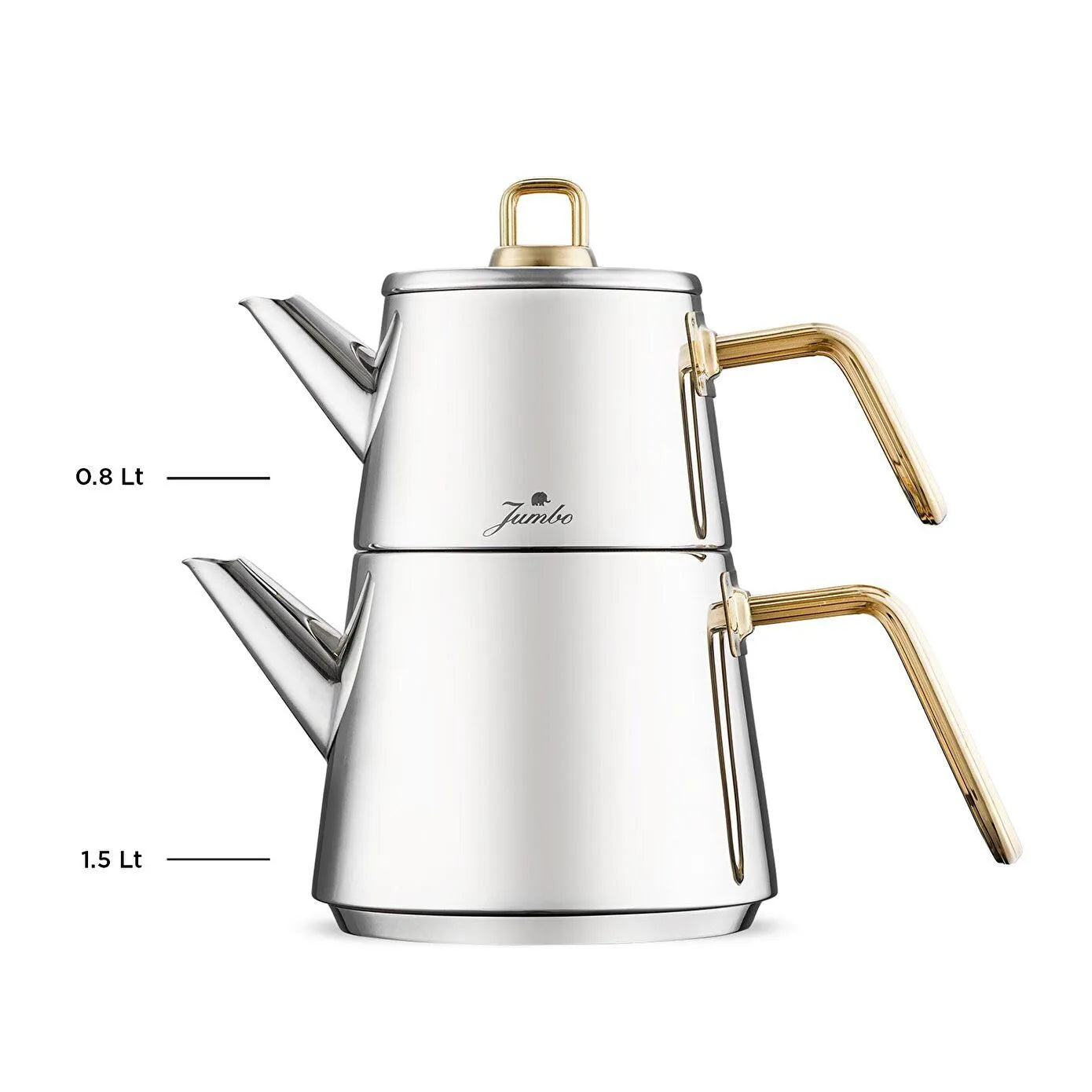 Jumbo Doha Titanium Gold Induction Base Tea Kettle