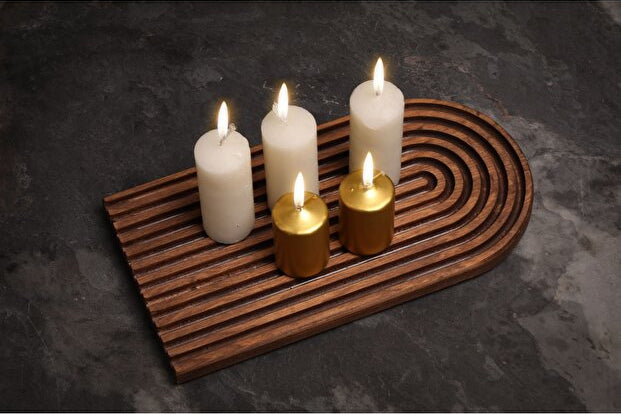 Natural Wood Decorative Tray