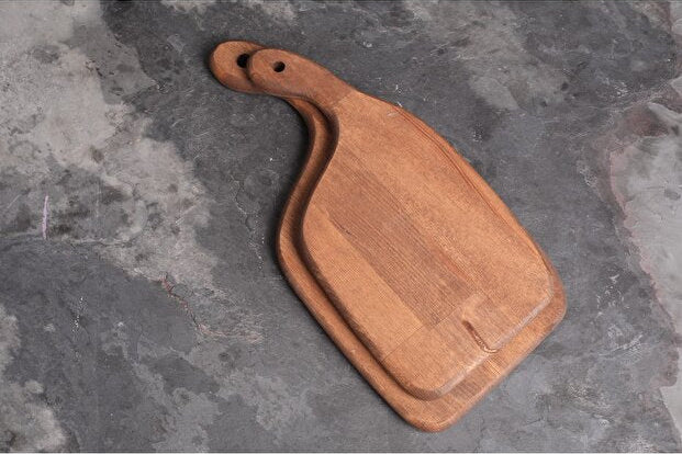 Natural Wood Cutting and Serving Board 2 Pieces
