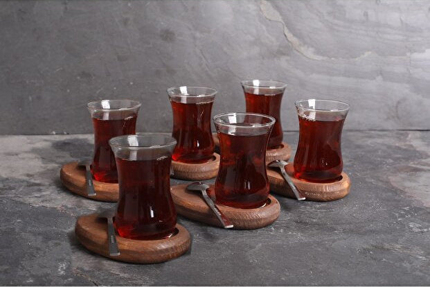 6 Piece Wooden Coasters