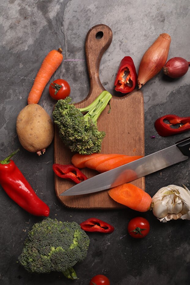 Natural Wood Cutting and Serving Board 2 Pieces