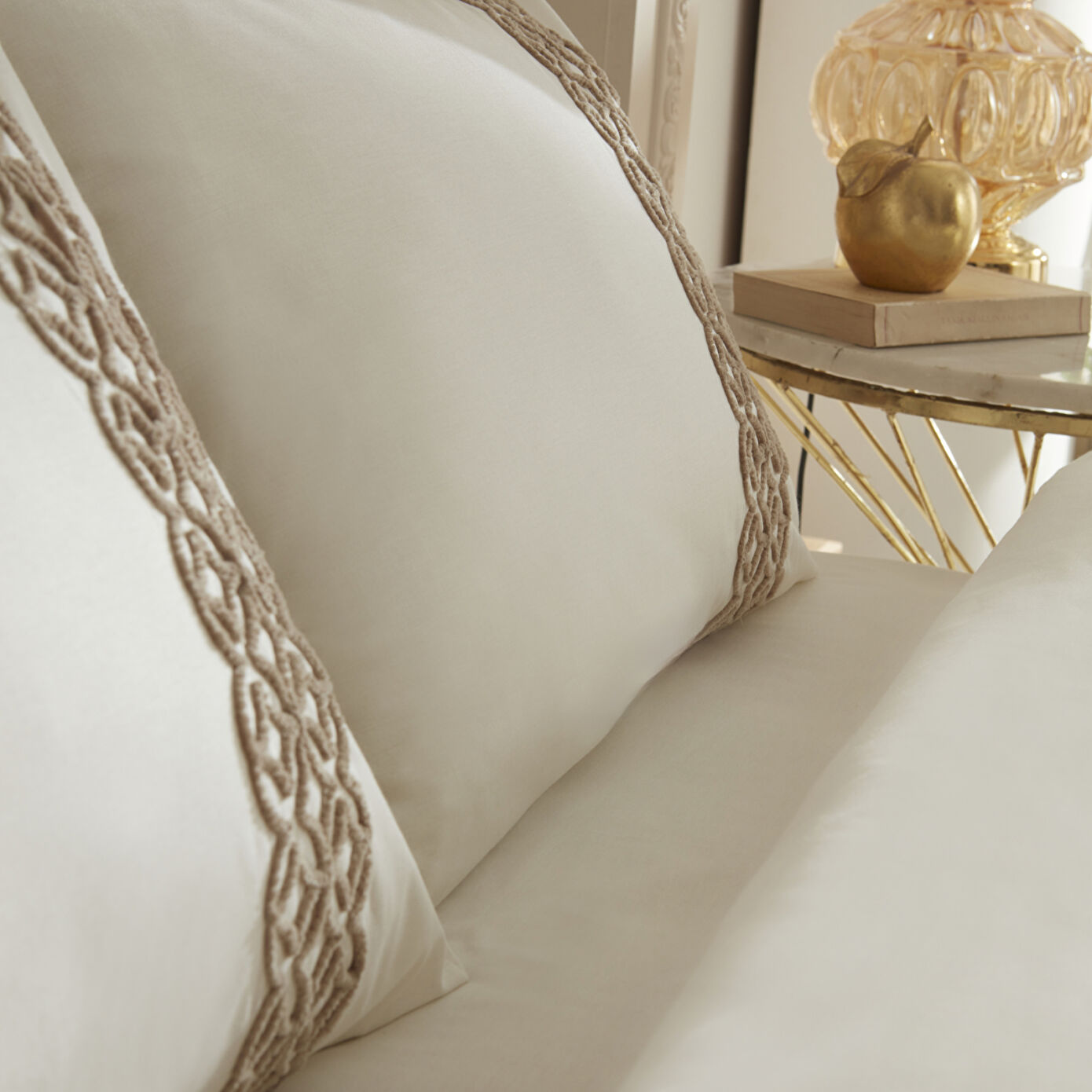 Spica Double 100% Cotton Duet Set Beige