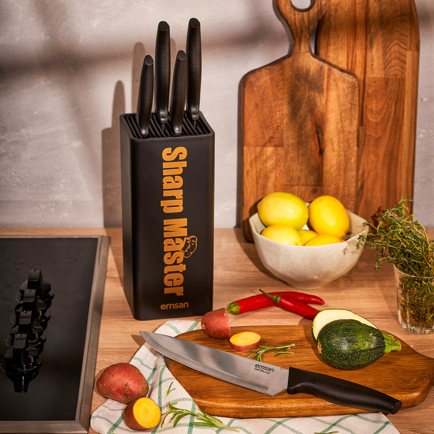 Emsan Sharp Master 6 Piece Knife Set