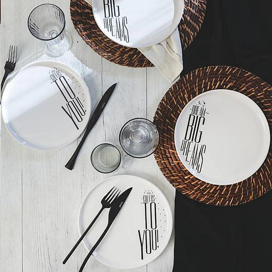 Dream & Cherrs Nordic Cake Plate 22 Cm 4 Pieces