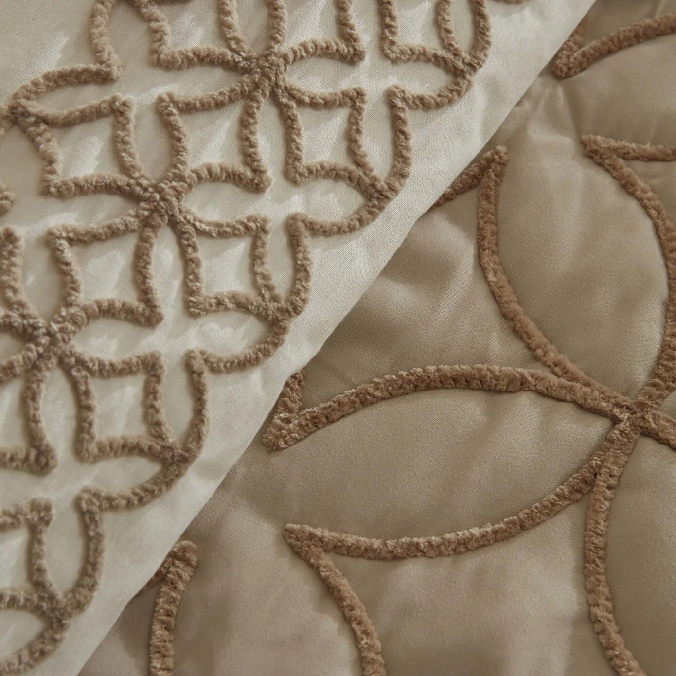 Spica Double 100% Cotton Duet Set Beige