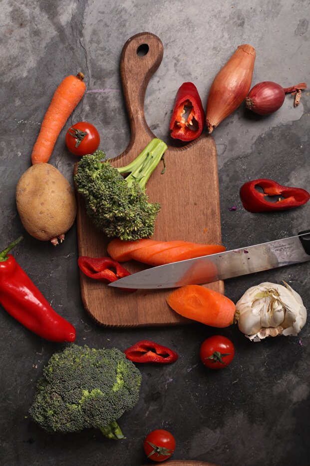 Natural Wood Cutting and Serving Board 2 Pieces