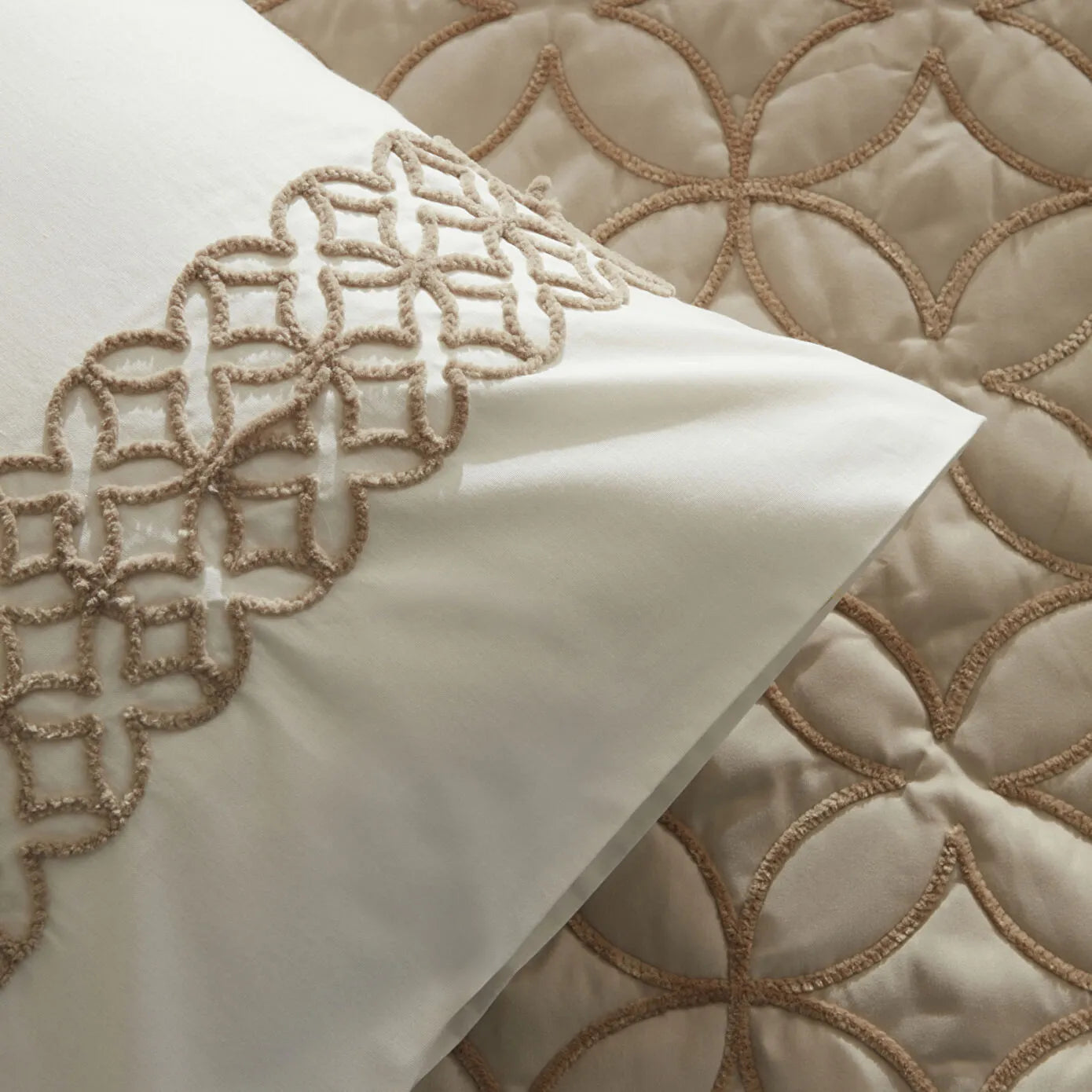 Spica Double 100% Cotton Duet Set Beige