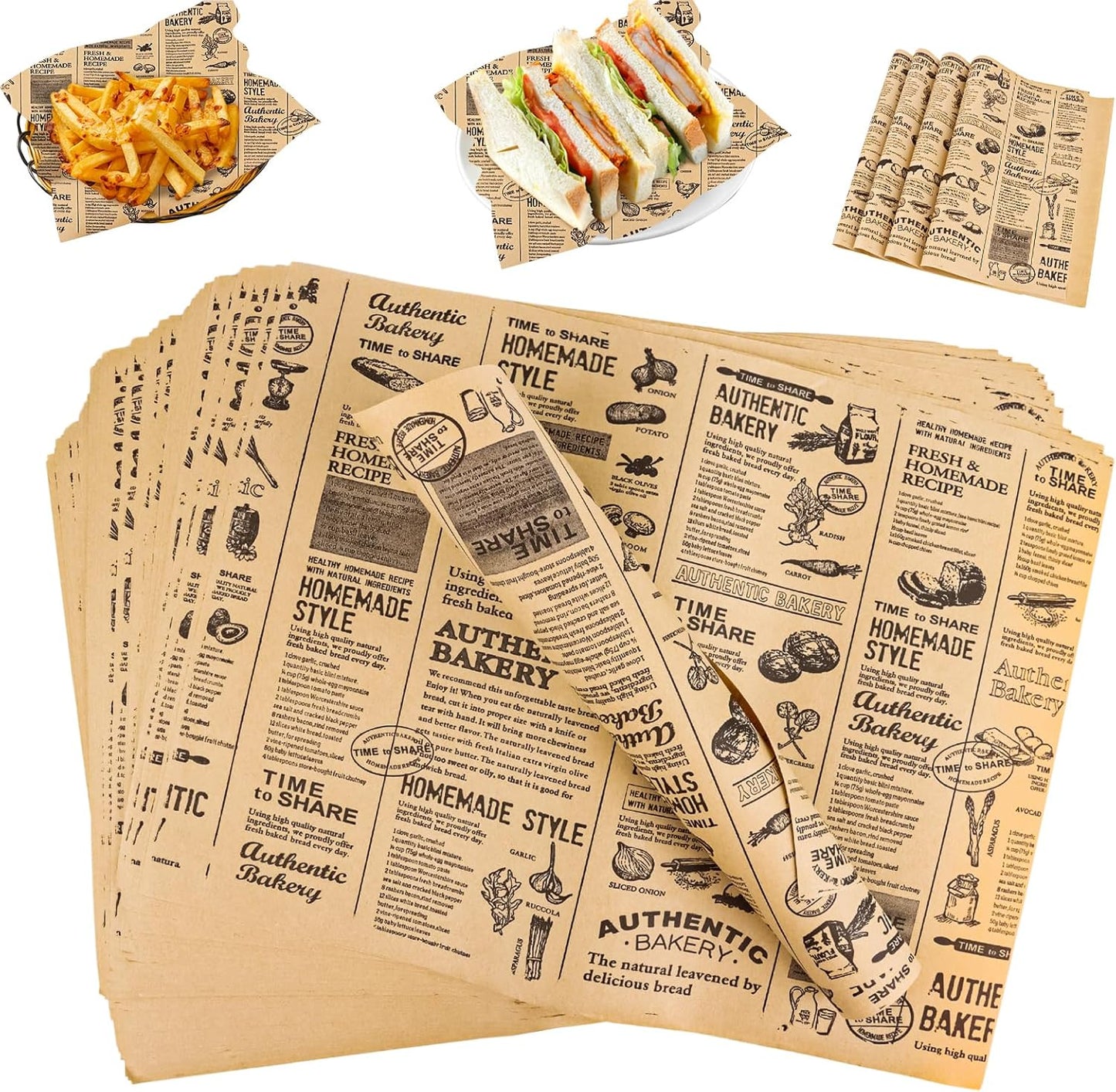 50 Pieces Vintage Newspaper Presentation Paper