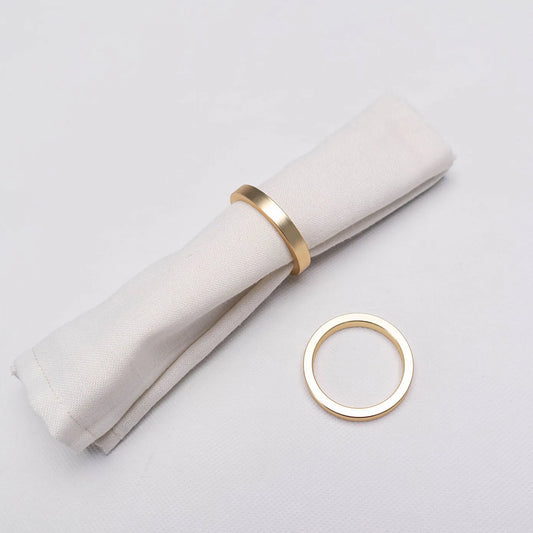Lana 4 Piece Gold Napkin Ring