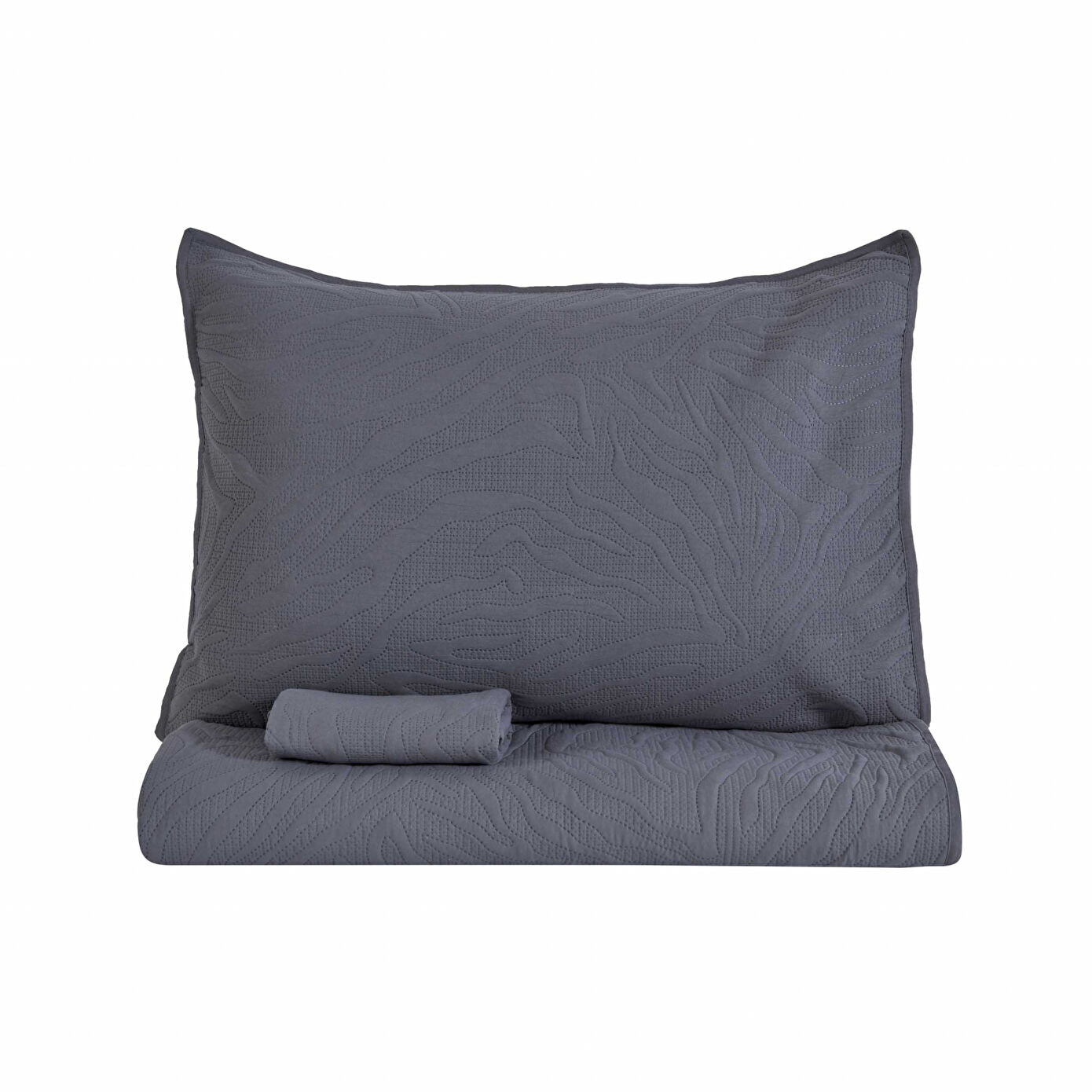 Sonnia Double Bedspread Set - Anthracite