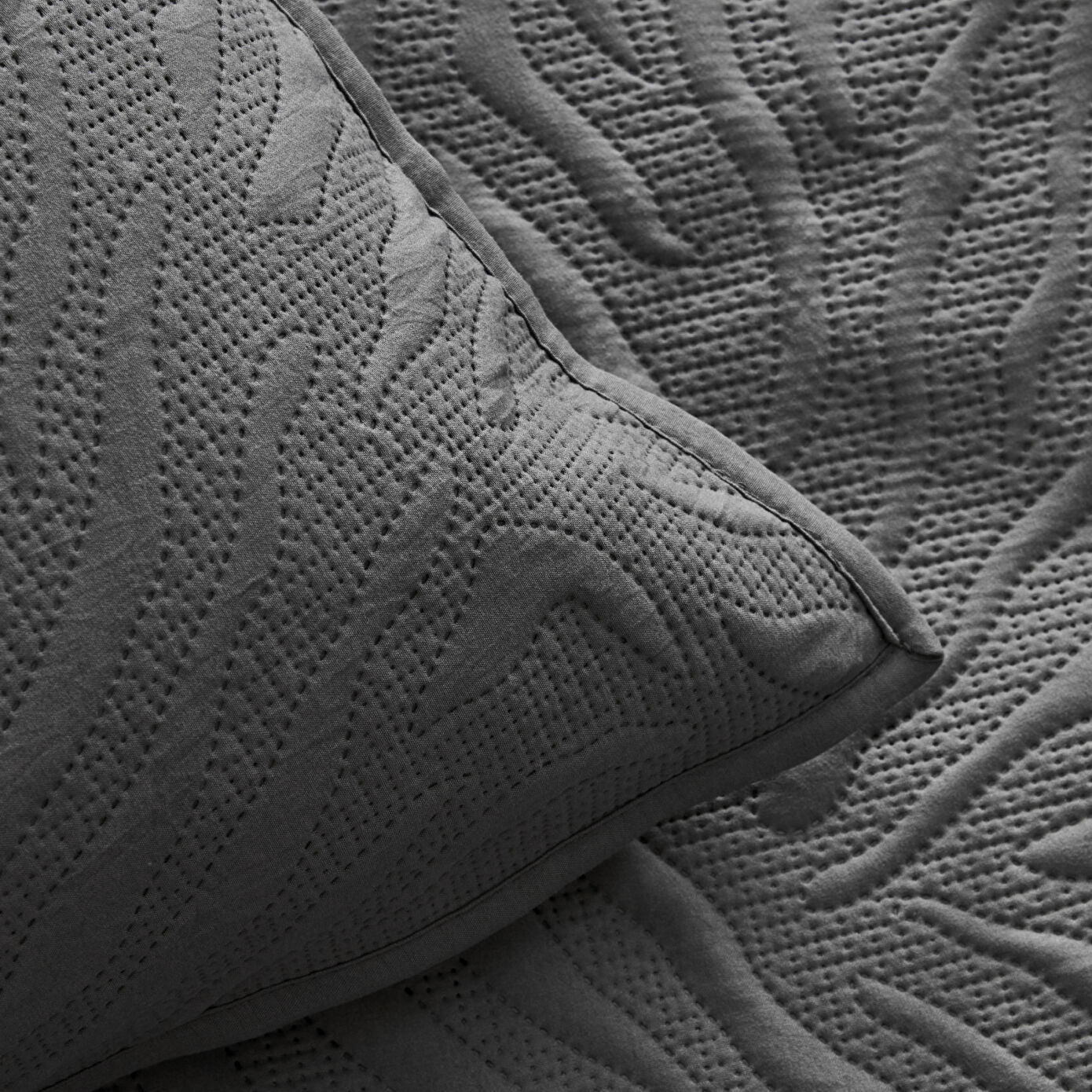 Sonnia Double Bedspread Set - Anthracite